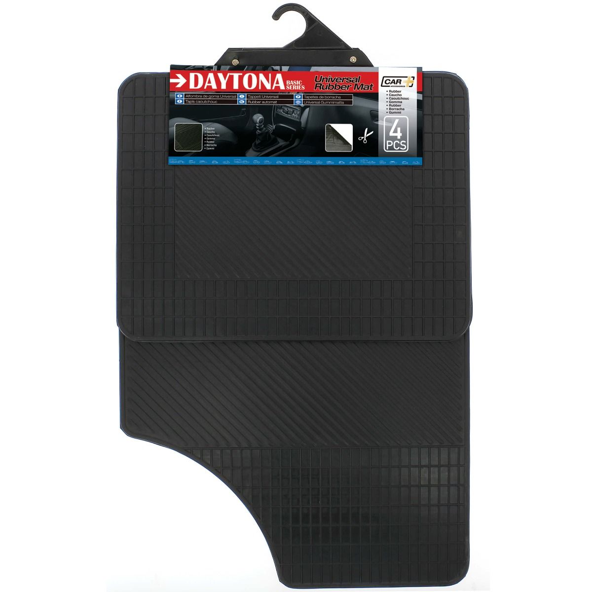 Universal Soft Flexible Rubber Car Floor Mats - Basic