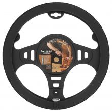 Italian Hand Made ARTISAN Soft Leather Car Steering Wheel Cover - Tan Brown