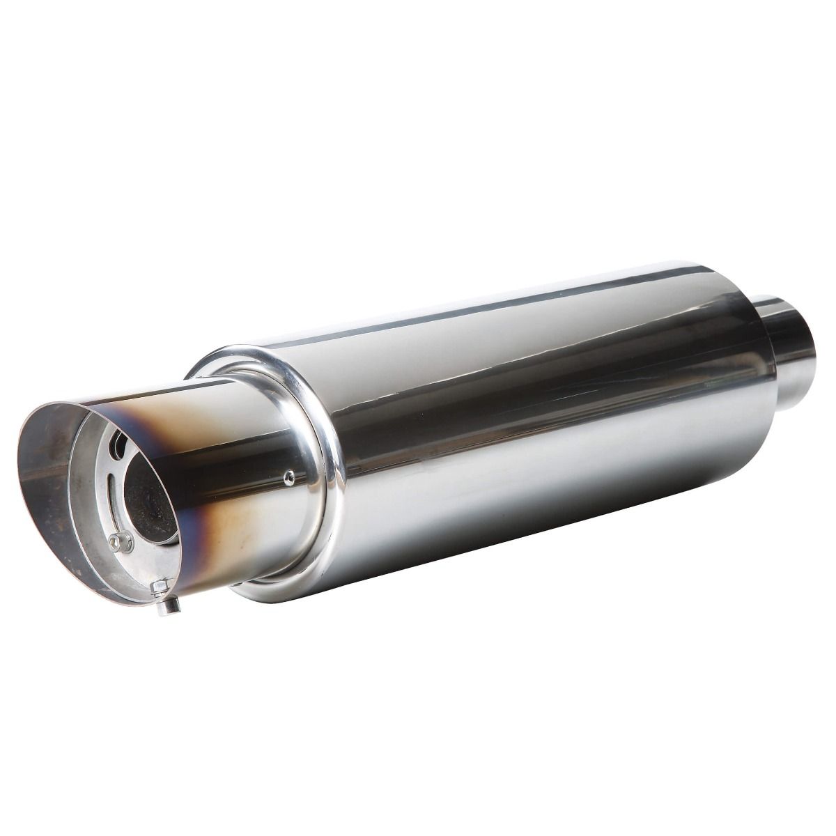 Oval Titanium Look Car Exhaust Tip - Back Box Silencer