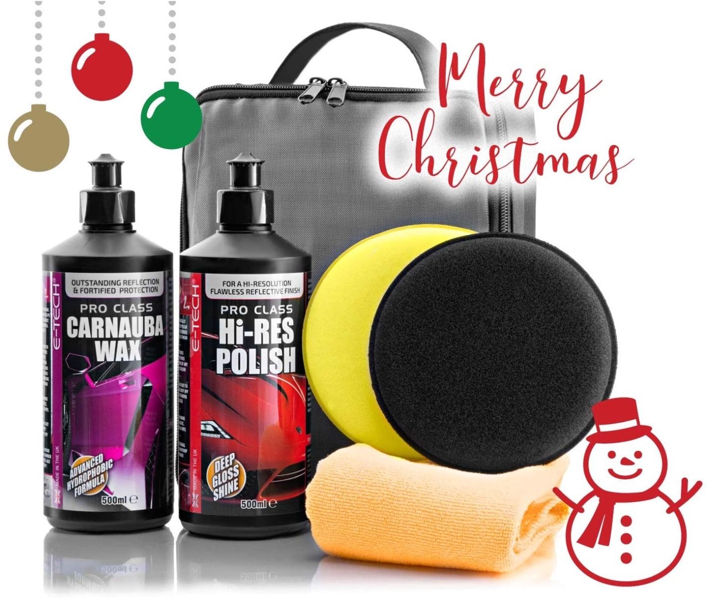 E-Tech Glorious Body & Paintwork Car Detailing Kit Gift Set