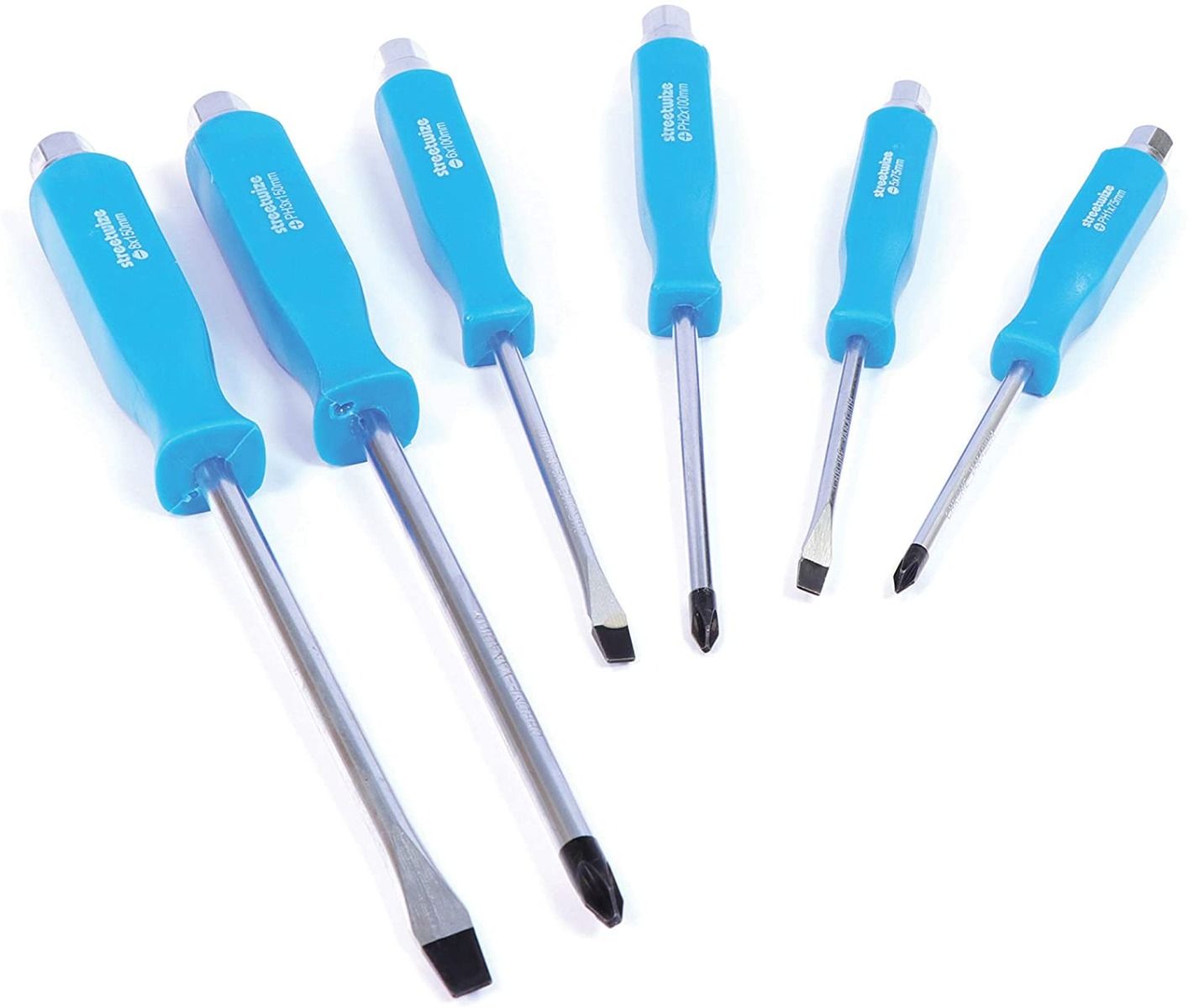 Streetwize 6 Piece Go-Thru Screwdriver Set