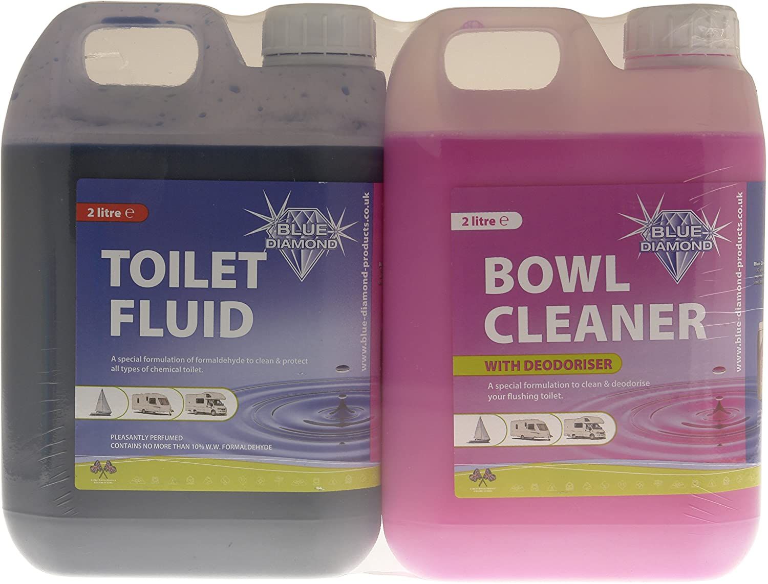 Motorhome Toilet Fluid and Cleaner Twin Pack