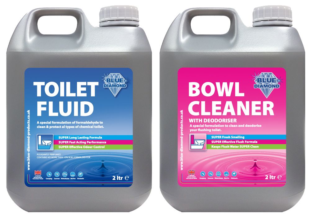 Blue Diamond Super Effective Toilet Fluid and Clean Refreshing Bowl Cleaner - TWIN PACK