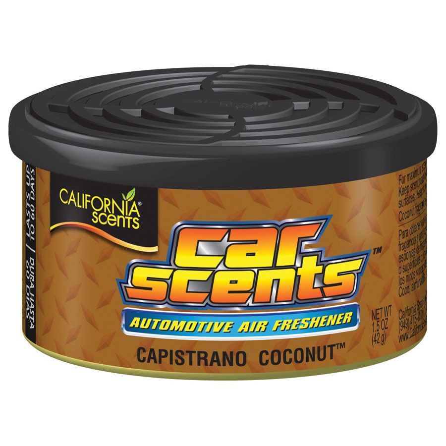 California Scents Car & Home Long Lasting Tin Air Fresheners - CAPISTRANO COCONUT