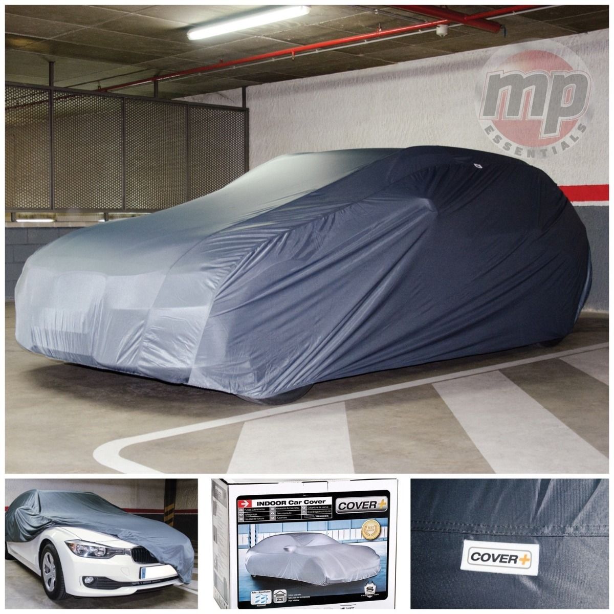 Sumex Premium Collection Soft Grey Fabric Indoor Garage & Showroom Car Cover