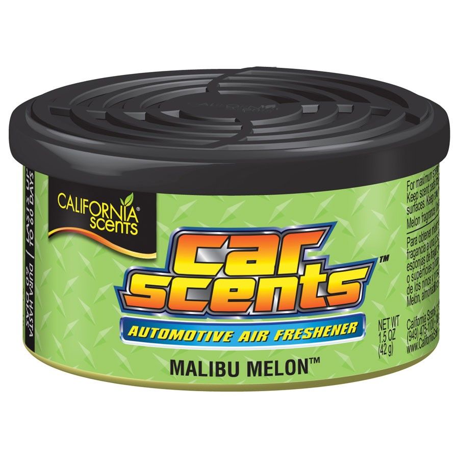 California Scents Car & Home Long Lasting Tin Air Fresheners - MALIBU MELON